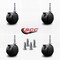 Service Caster 2-3/8'' Chair Caster Twin Wheel with Brakes 5/16'' Grip Neck Stem , 4PK SCC-GN02S60-NYS-B-4 - alternate 2